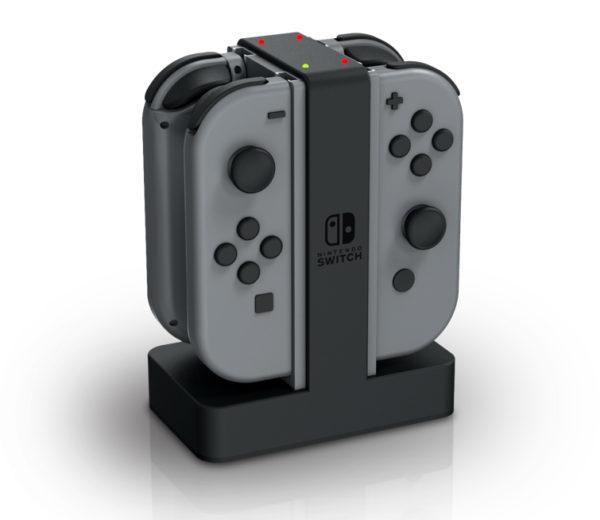 Joy-Cons on Nintendo Switch charging dock